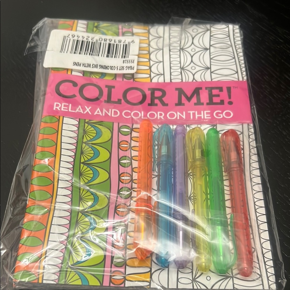 Relax and Color On The Go Set with Multicolor Pens